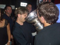 Drinking out of the Stanley Cup. Thanks Jason (2006)